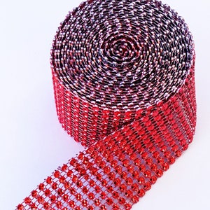Bling Ribbon - Red Bling Ribbon,Ribbon,Bling, Red Ribbon,Red,Red Bling,Valentines Decor,Wedding,Valentines,Crafts,Craft