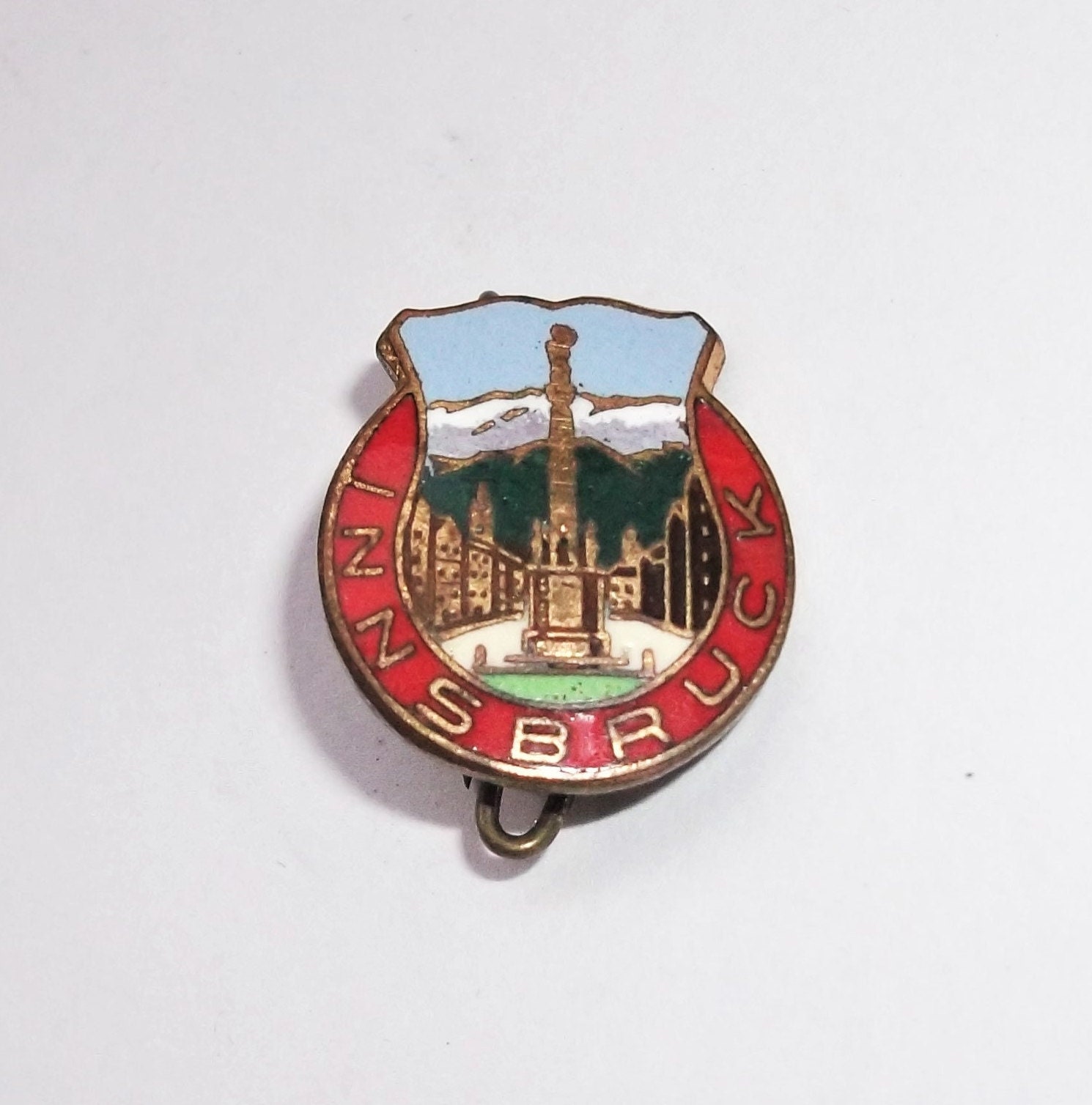 Brooch Metal Patent Shields Pins Badge Vintage