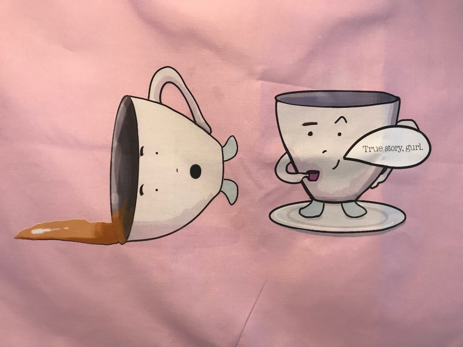 Spill the Tea Tea Towel Etsy