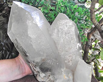 Cristal gemelo grande/Cristal enorme/Cristal de doble punto/Cristal de dos torres/Cristal curativo maestro