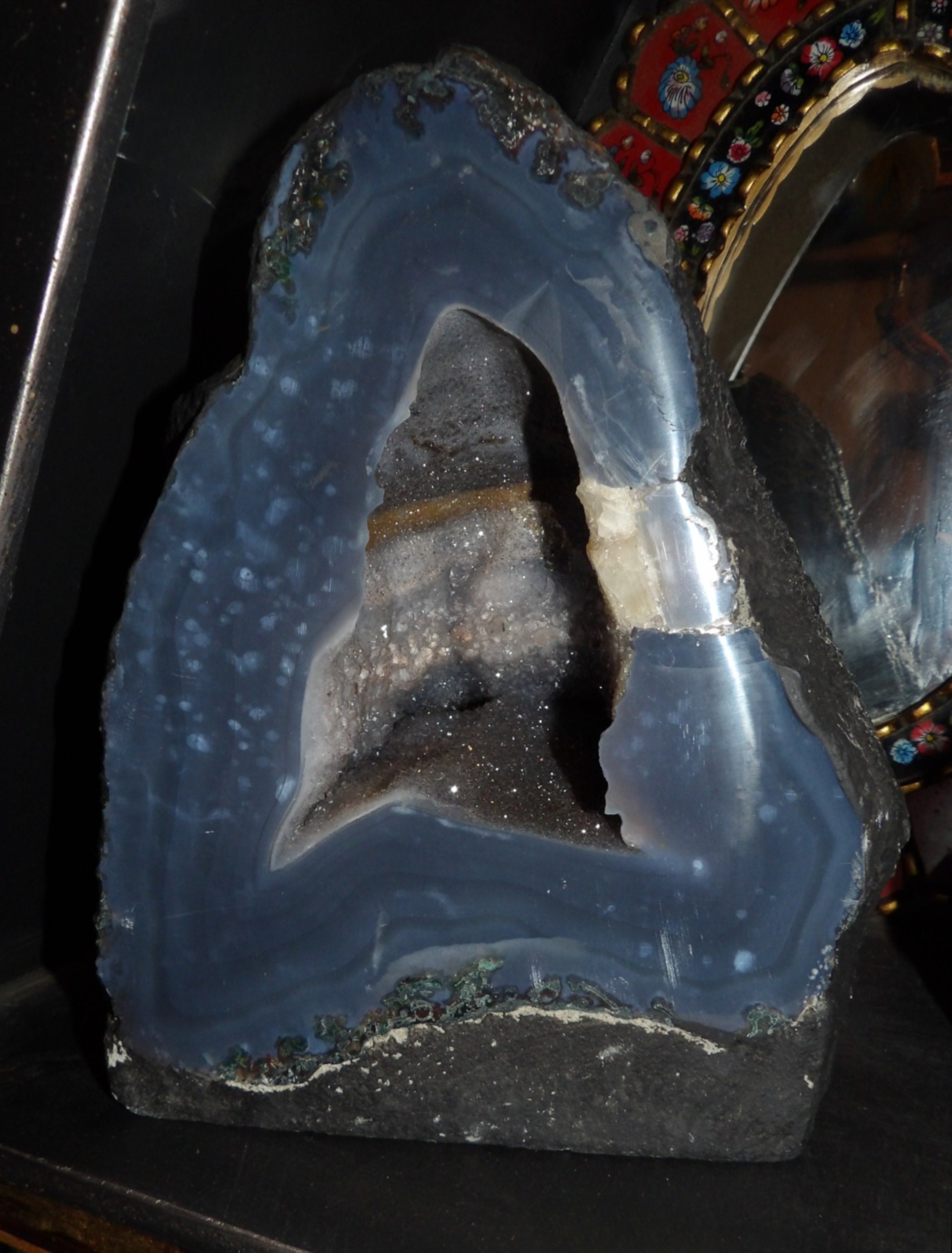 Midnight Blue Geode/ Large Dark Blue Goode / 22-pound Geode - Etsy