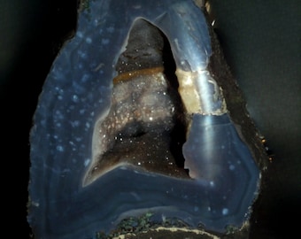 Geoda azul medianoche/Goode azul oscuro grande/Geoda de 22 libras