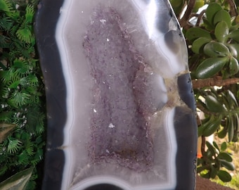 Geoda de amatista y ágata/ Geoda de ágata grande / Goede de amatista grande/ geoda catedral