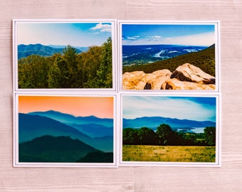 Small Photo Note Cards, Original Photographs, Blank Inside, Matching Envelope, Thank You Cards, Mountain Landscape, Hostess Gift