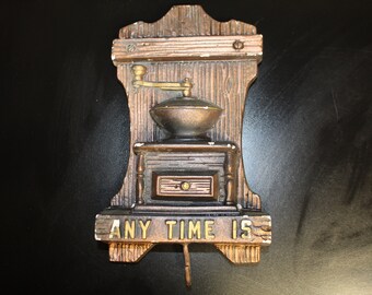Vintage 1973 Chalkware Key Hanger - Miller Studio Towel Holder