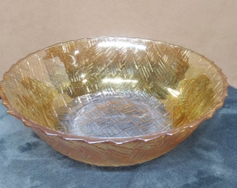 Carnival Glass Marigold Weave Pattern