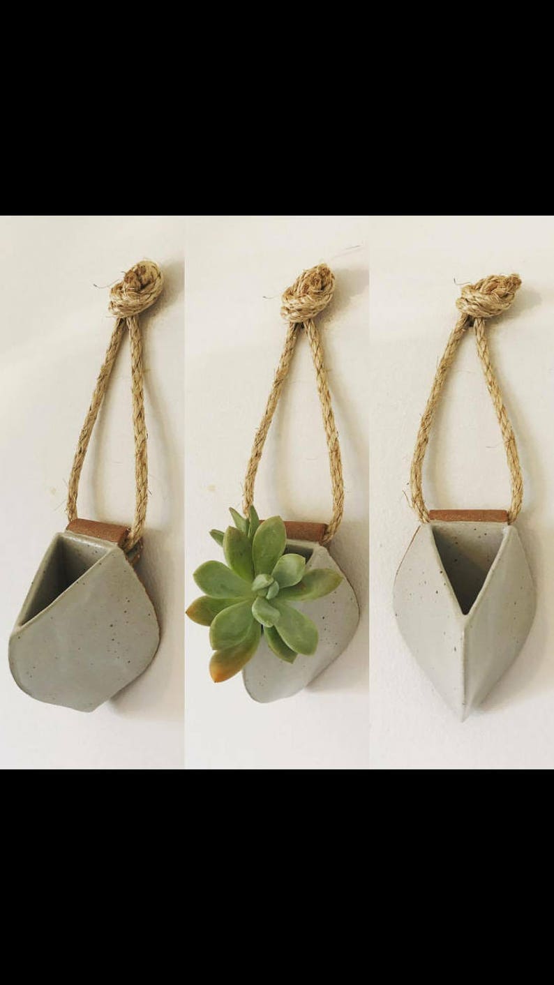 Ceramic Wall Hanging Planter Vase Etsy