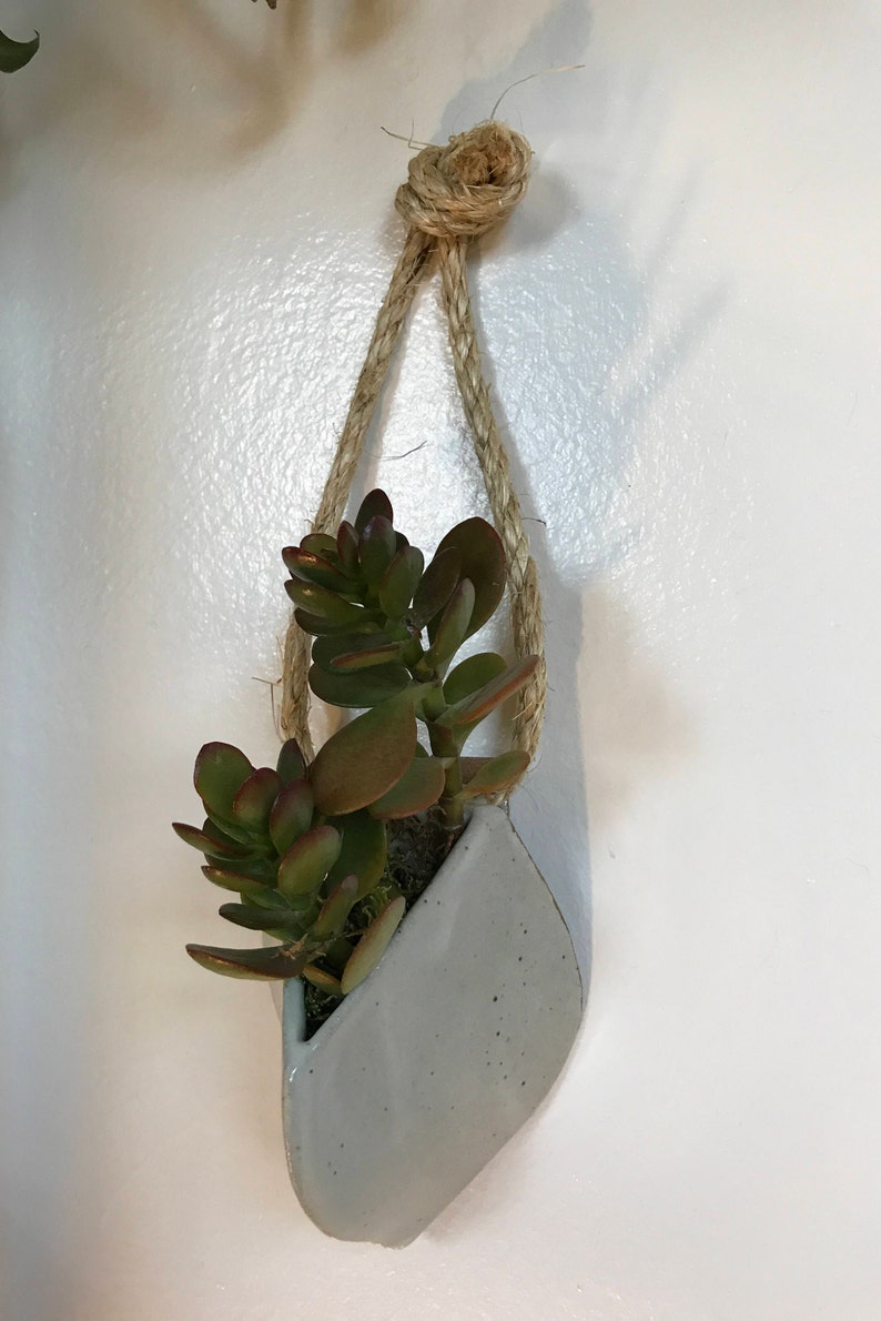 Ceramic Wall Hanging Planter Vase Etsy