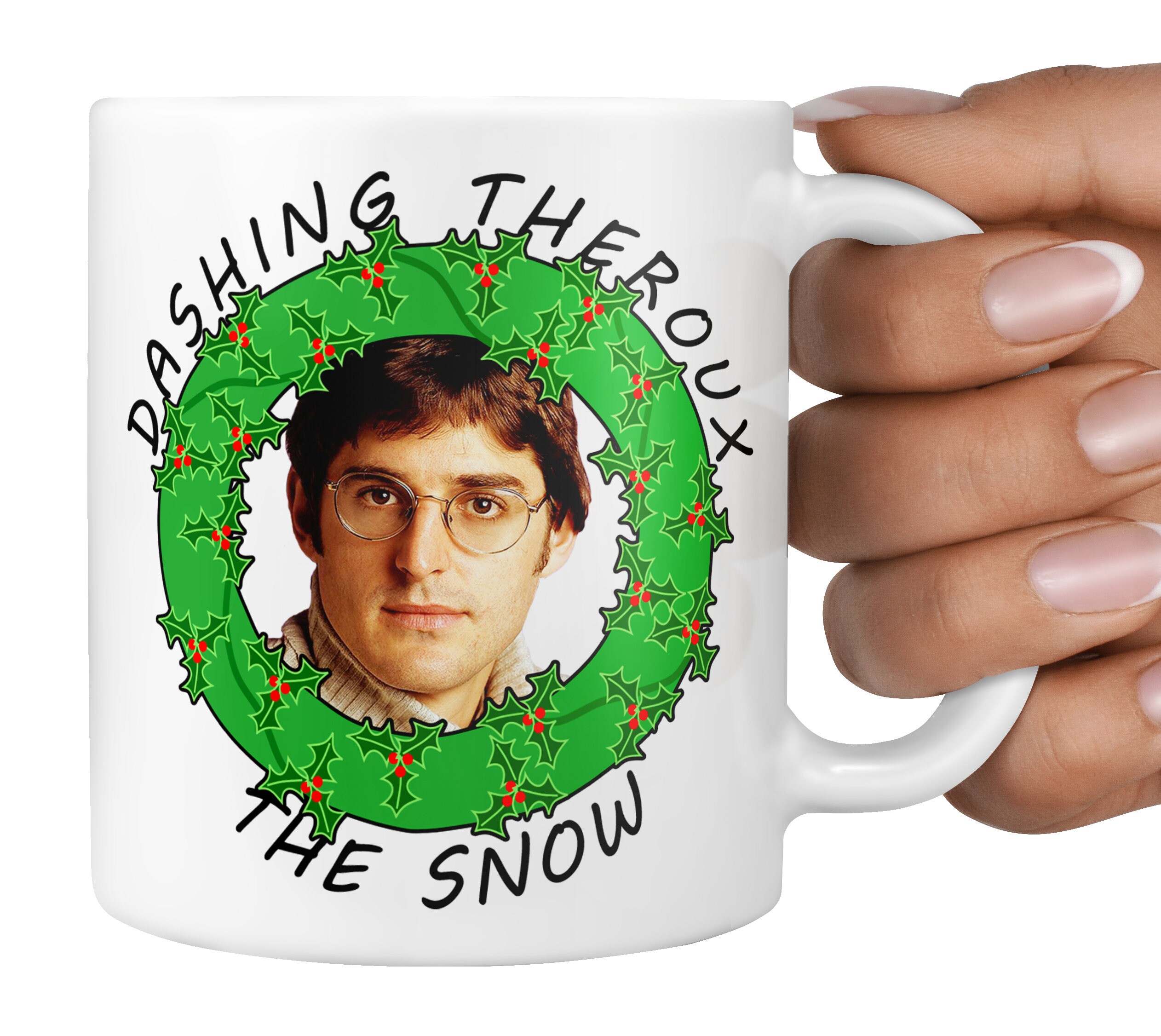 Louis Theroux Christmas Mug Dashing Theroux The Snow Funny - Etsy