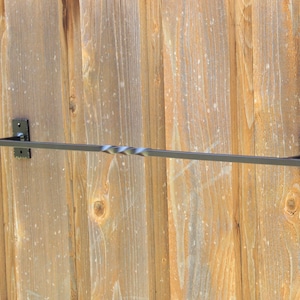 Towel Bar / Metal Towel Rack / Holder / 24-inch / Blacksmith Made Wrought Iron