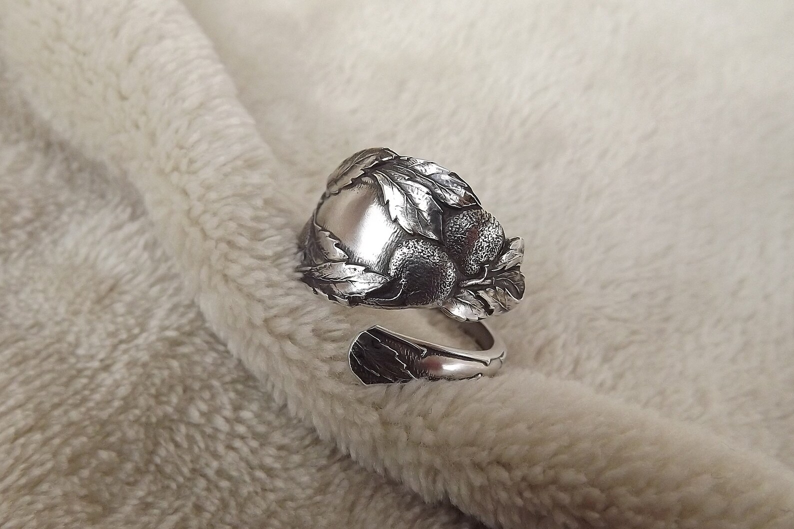 Sterling Silver Spoon Ring Etsy