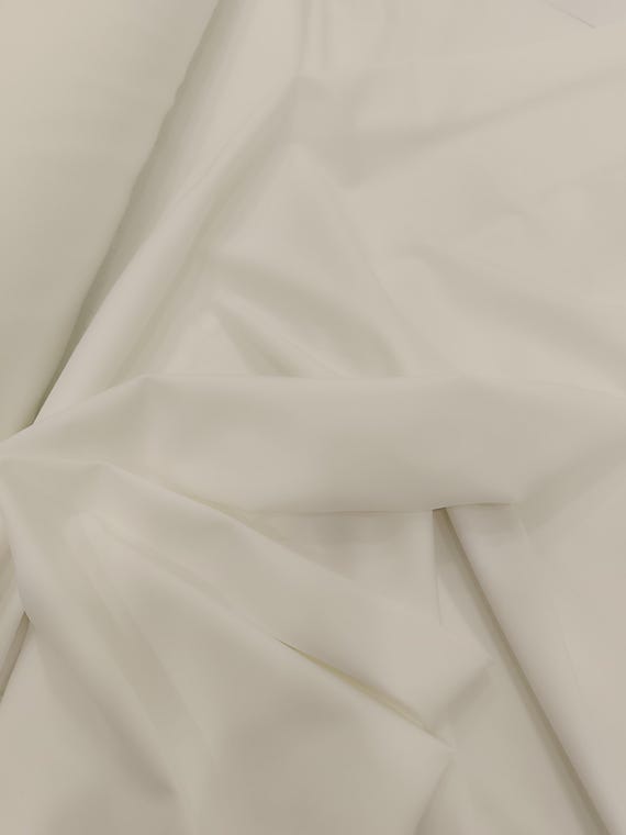 White Jersey Knit Fabric: Spandex, Soft Stretch