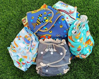Pieluszka wielorazowa bambusowa z nadrukiem – na napy (6–15,5 kg) / Pieluszka wielorazowa