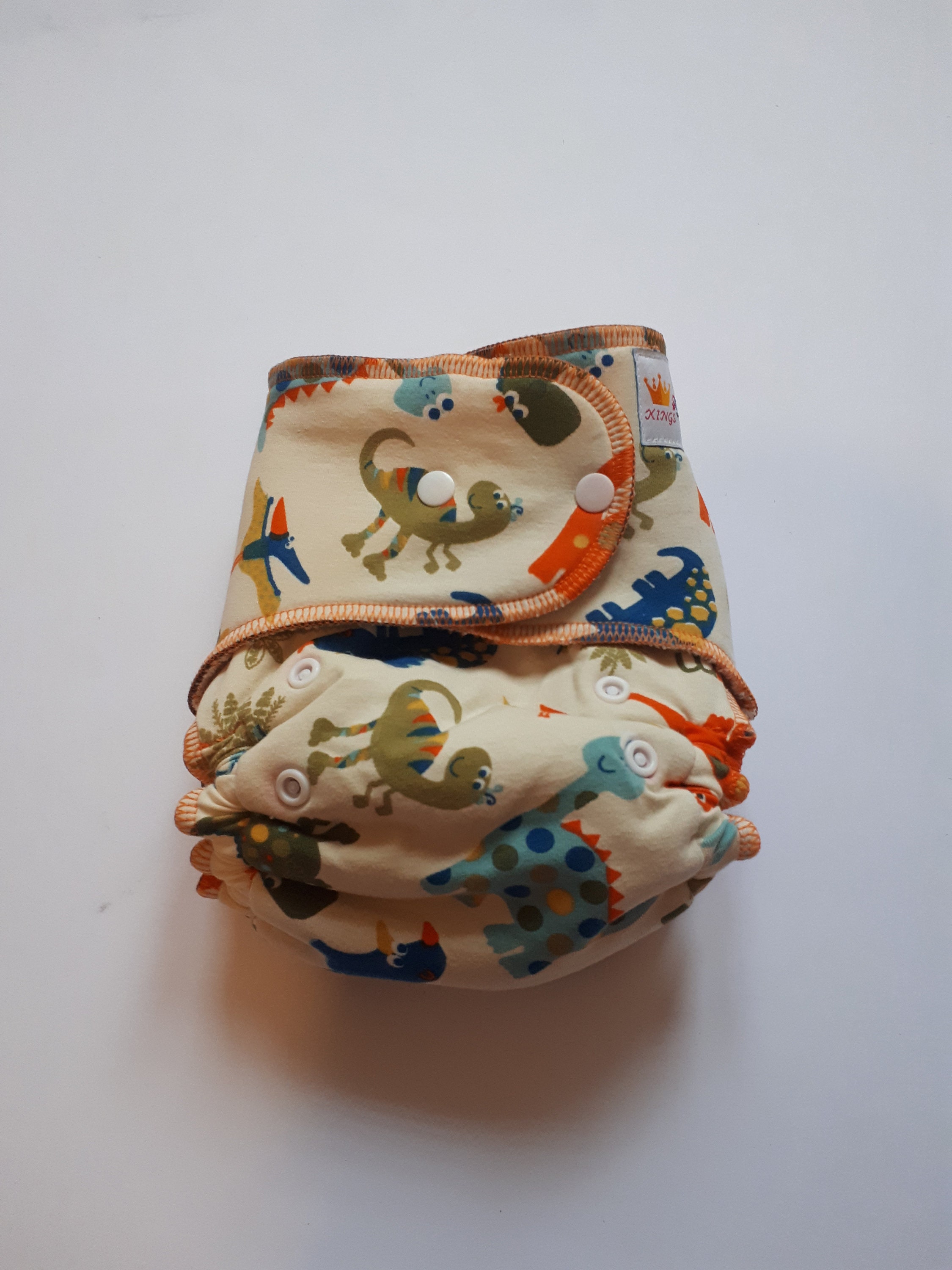Bamboo fitted cloth diaper Jurassic / Bamboo cloth nappy / Baby cloth diaper zero waste / Washable Diaper / Reusable Diaper