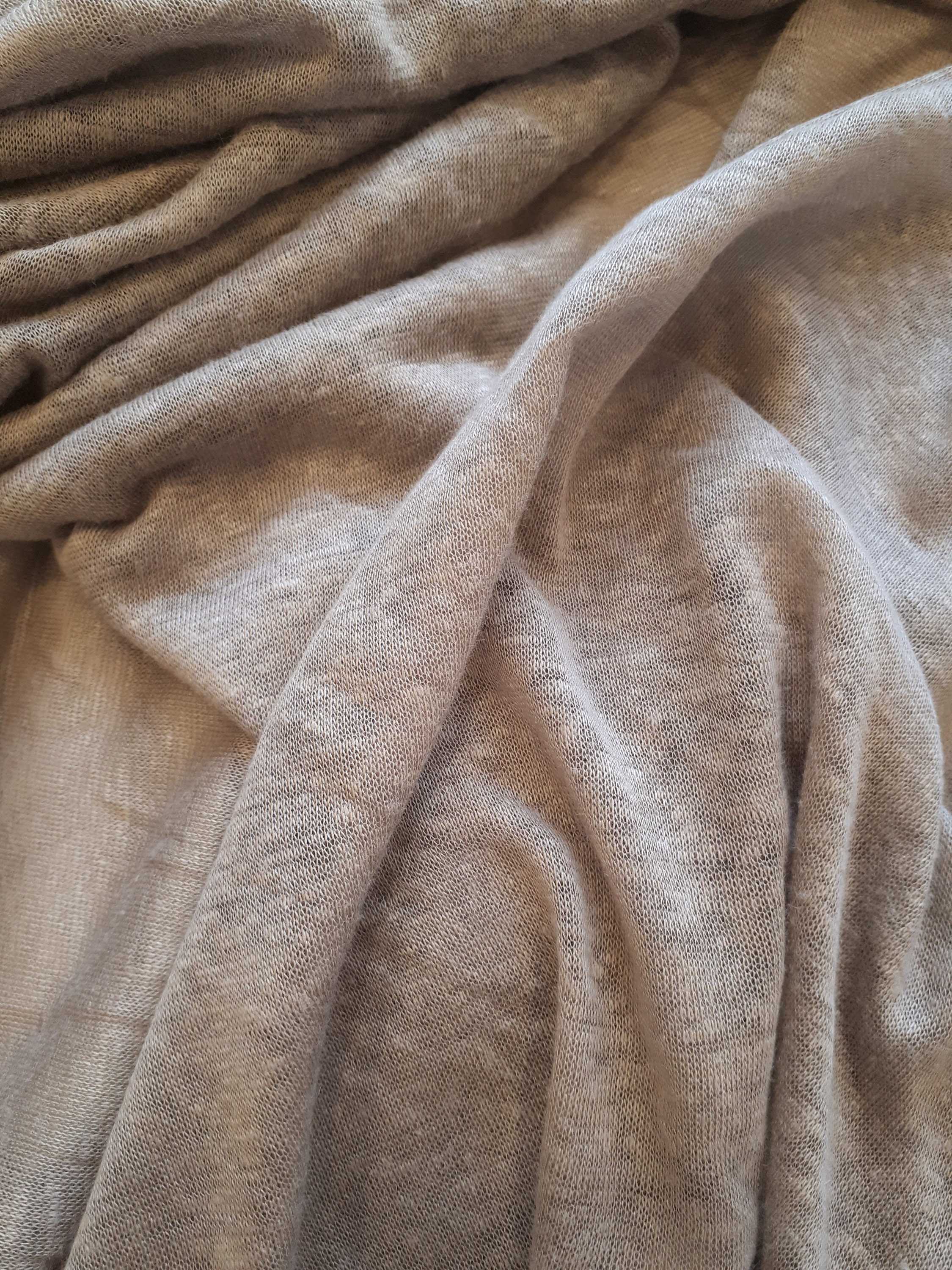 Linen knit fabric sale