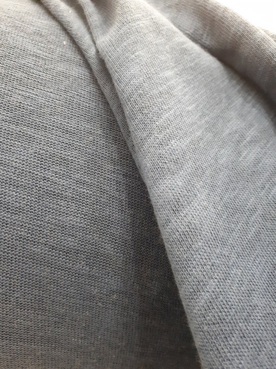 Organic linen jersey fabric deals