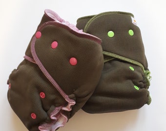 Pañal ajustable de bambú para la noche: exterior Windpro, súper absorbente