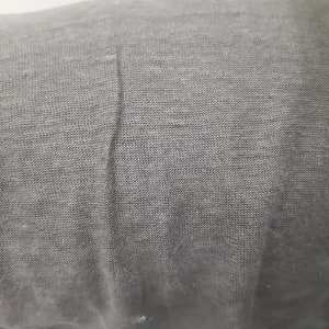 100% Linen knit fabric / gray linen jersey fabric
