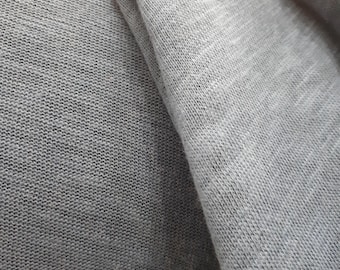 Indigo Blau Leinen-Strickstoff, leichter Jersey