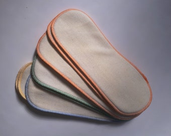 Hemp Cloth Diaper Inserts, Organic Cotton Blend, Set of 3