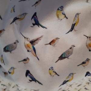 Birds Cotton Jersey Fabric / Knit 100% cotton / T-shirt Cotton Jersey fabric