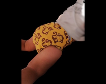Pieluszka wielorazowa bambusowa z nadrukiem – na napy (4,5–15 kg) / Pieluszka wielorazowa