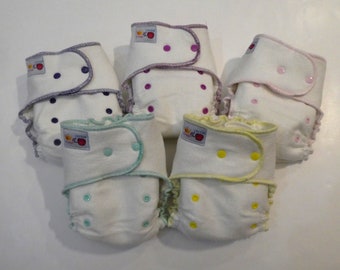 Bamboo zorb fitted cloth diaper / Bamboo nappy with zorb / Overnight Bamboo Terry Fitted Diapers