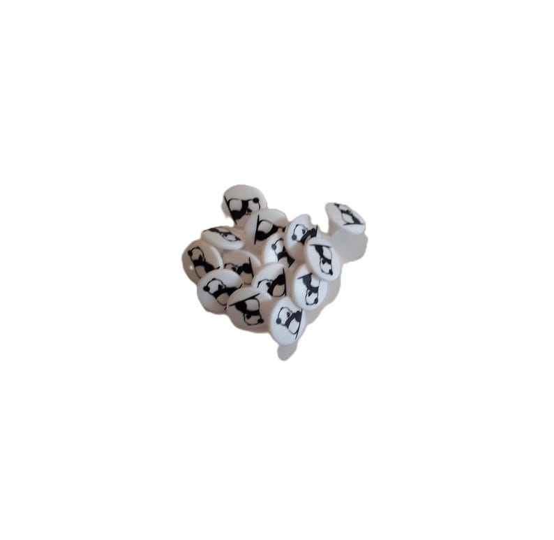 Panda Print KAM Snaps Size 20 – 20 Sets, Long Prong image 1