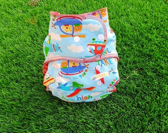 Pieluszka wielorazowa bambusowa z nadrukiem – na napy (4,5–15 kg) / Pieluszka wielorazowa
