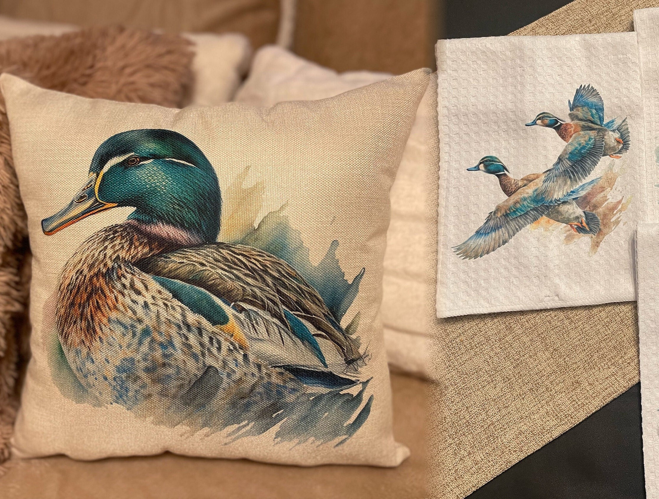 Duck Duck Small Lumbar Pillow