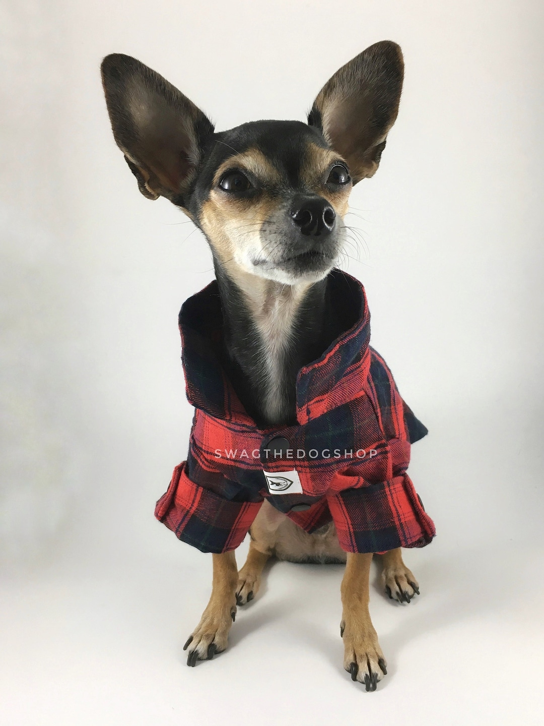True North Plaid Shirt, Dog Plaid Shirt, Dog Clothes, Dog Clothing, Pet