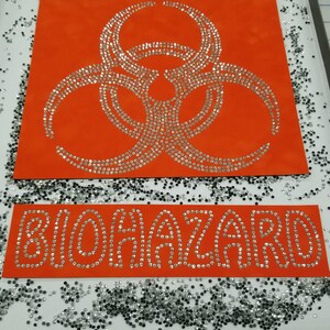 Biohazard Rhinestone Template (EPS, SVG, Studio, PDF Digital File) - Etsy