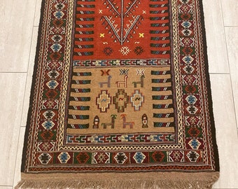 Vintage Persian Kilim Rug 003 / Handmade Rug  / Oriental Rug / Area Rug / Brand new / Never used rug