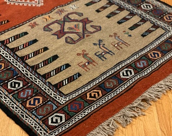 Vintage Persian Kilim Rug 002 / Handmade Rug / Oriental Rug / Area Rug / Brand new / Never used rug