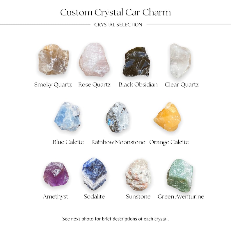 Custom Crystal Car Charm Etsy