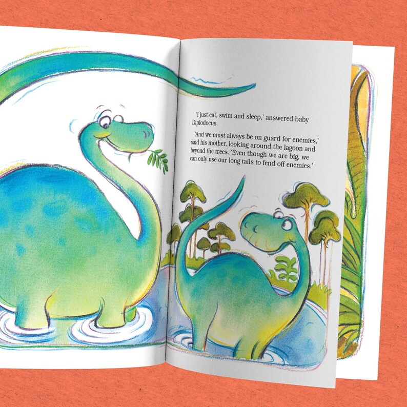 personalised pet dinosaur book