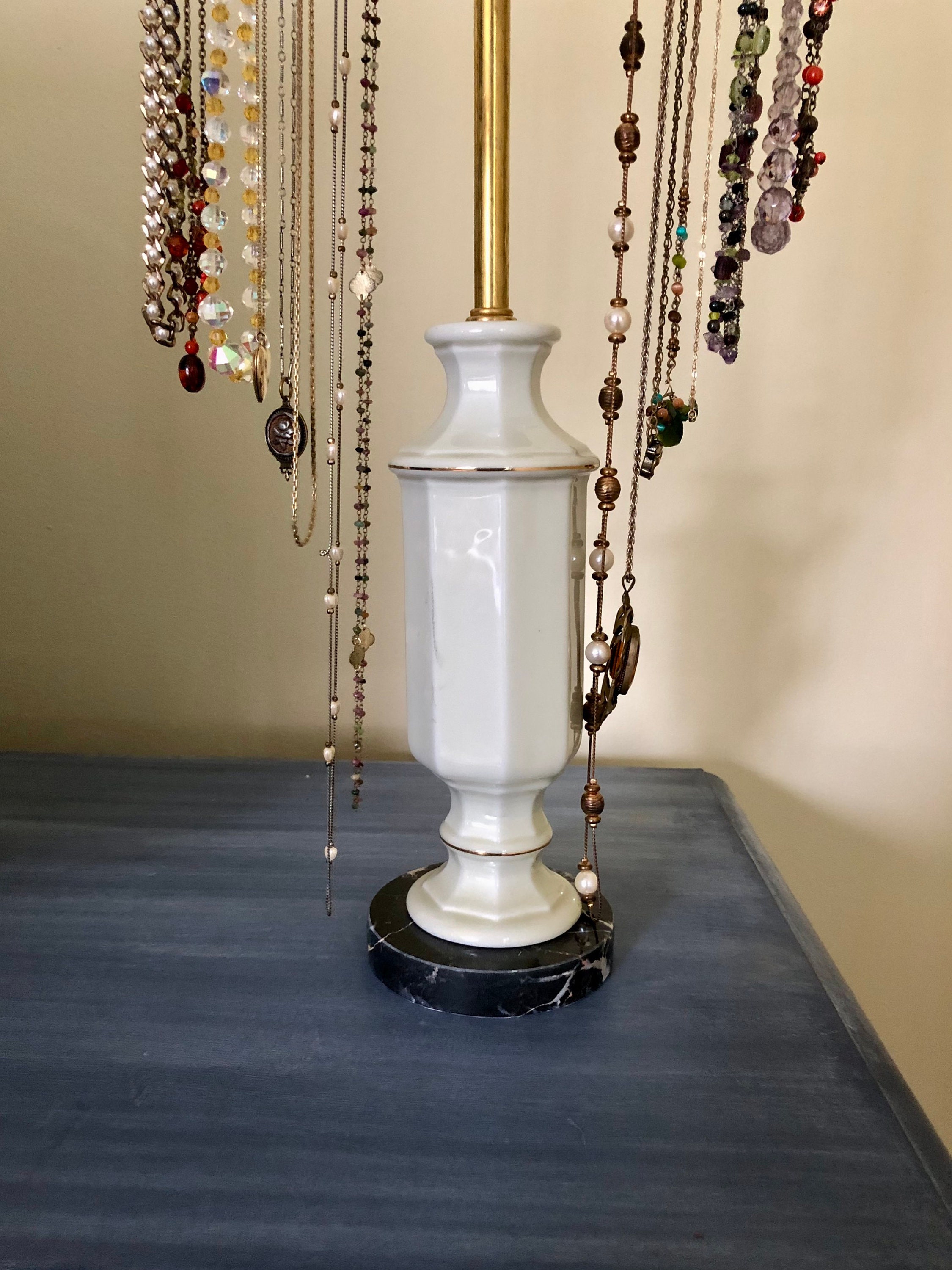 Antique necklace holder deals