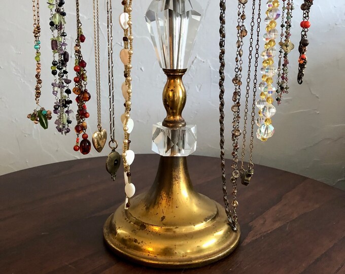 Metal Jewelry Organizer Necklace Holder Heirloom Quality Jewelry Stand