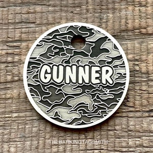 Camo Dog Tag, Camouflage Pet ID Tag, Army Dog Tag, Military Pet Tag, Custom Dog Tags, Dog Collar Tag