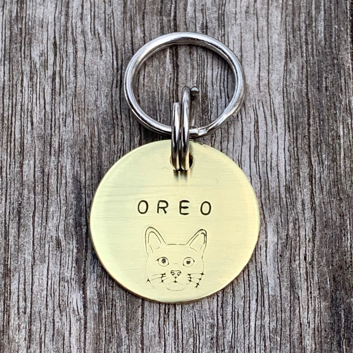 Cat Tag Cat ID Tag Personalized Cat Tag Dog Id Tag Etsy