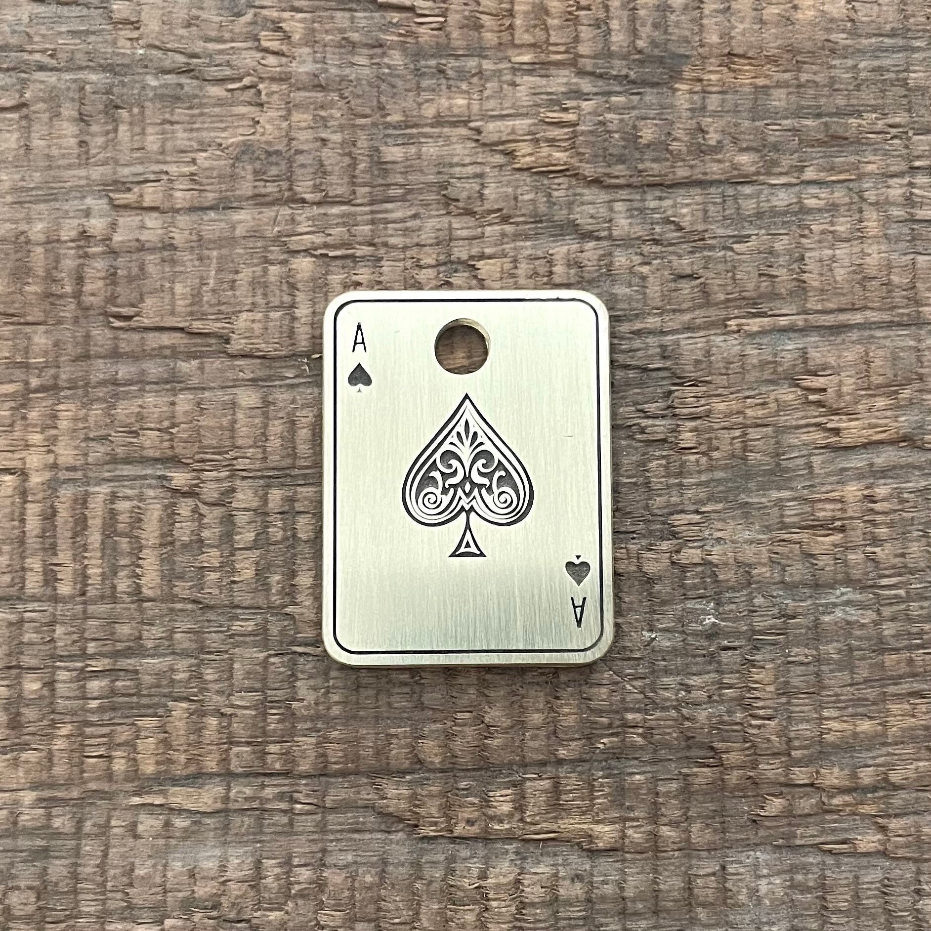 Ace of spades dog clearance tag