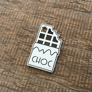Chocolate Bar Dog Tag, Pet ID Tag, Personalized Dog Tag, Microchip Pet Tag, Custom Dog Tags, Fudge,, Dog Collar Tag, Unique, Cute, Thick image 4