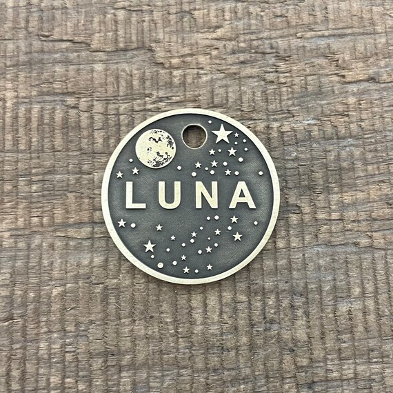 Moon pet tag hotsell