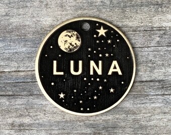 Moon shaped dog tag Clearance