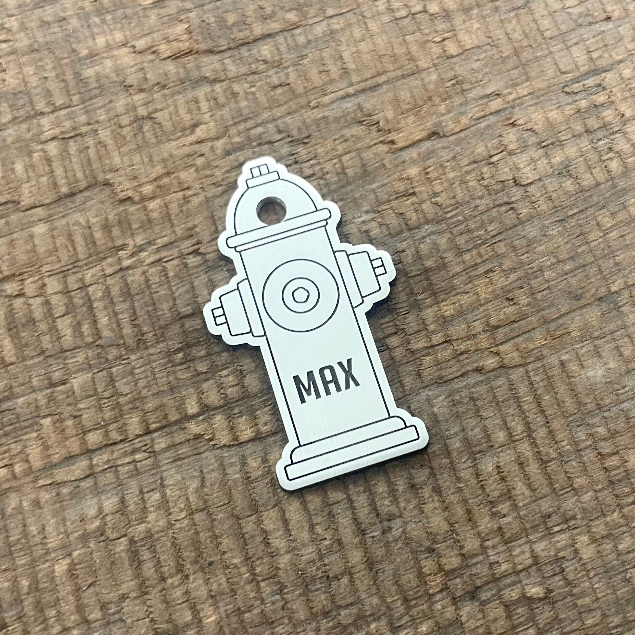 Fire Hydrant Dog Tag Pet ID Tag Custom Shape Dog Tags Dog