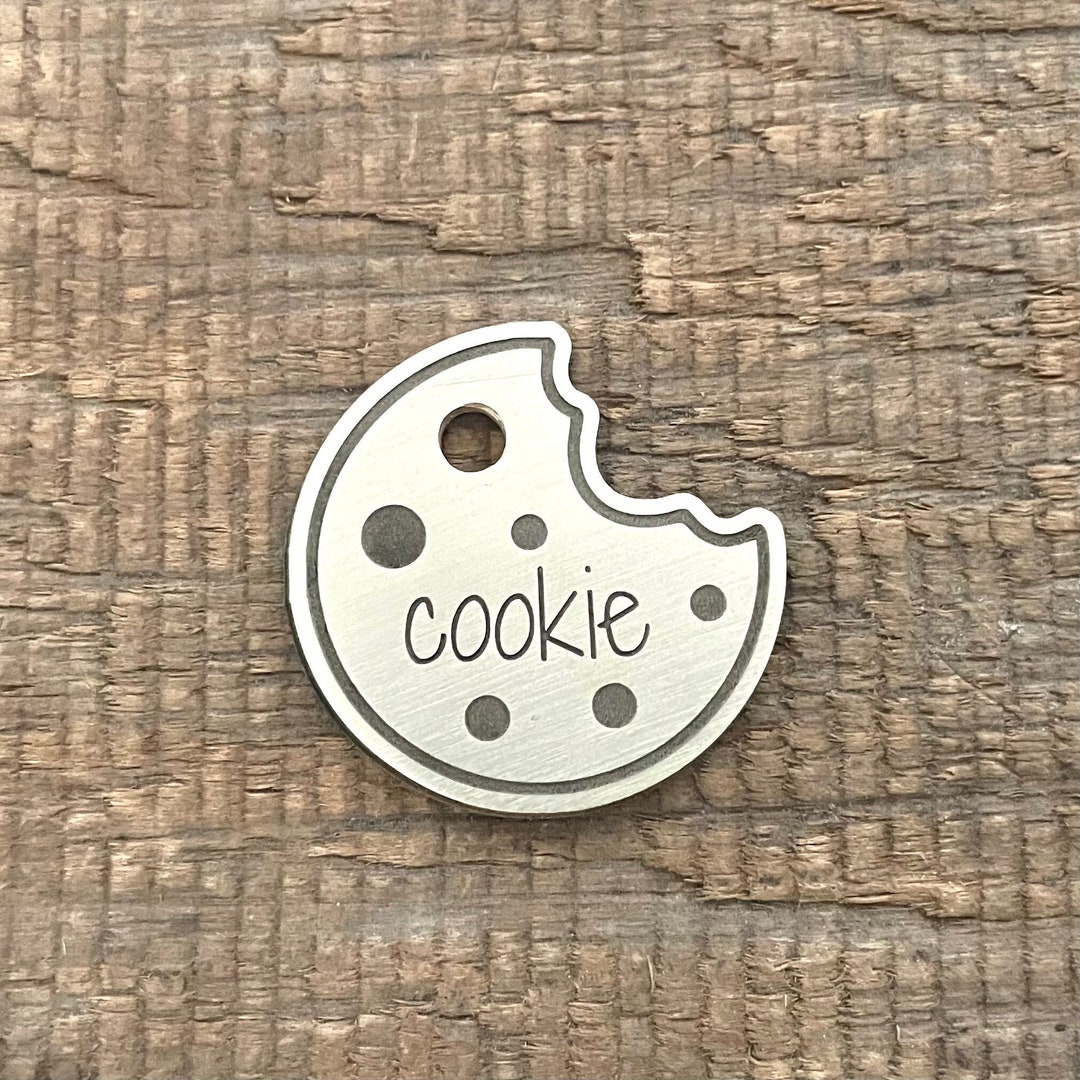 Cookie Dog Tag Cat ID Tag Pet ID Tag Personalized Dog Tag Etsy Canada