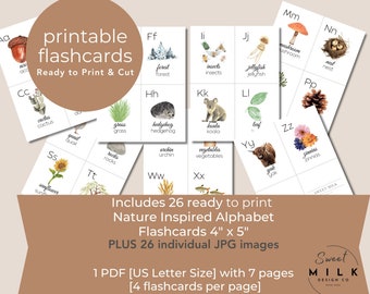 ALPHABET FLASH CARDS, Preschool Printable, Homeschool Resources, Montessori Flashcards, Alphabet Flash Cards, Abc Printable Flashcards
