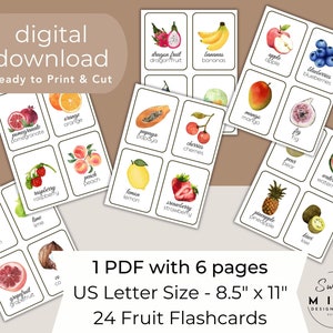MONTESSORI FLASH CARDS, Homeschool Printable Flash Card, Learning Educational Montessori Flash Card Digital Download, Kids Learning