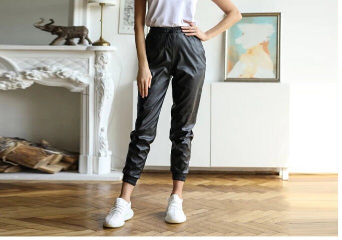 Womens Leather Leggings  Trousers