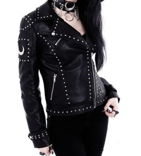 goth leather jacket